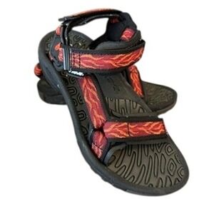 Teva Hurricane XLT 2‎ Fire Flame Red Sandal EUC Hiking Camping Outdoor Strappy